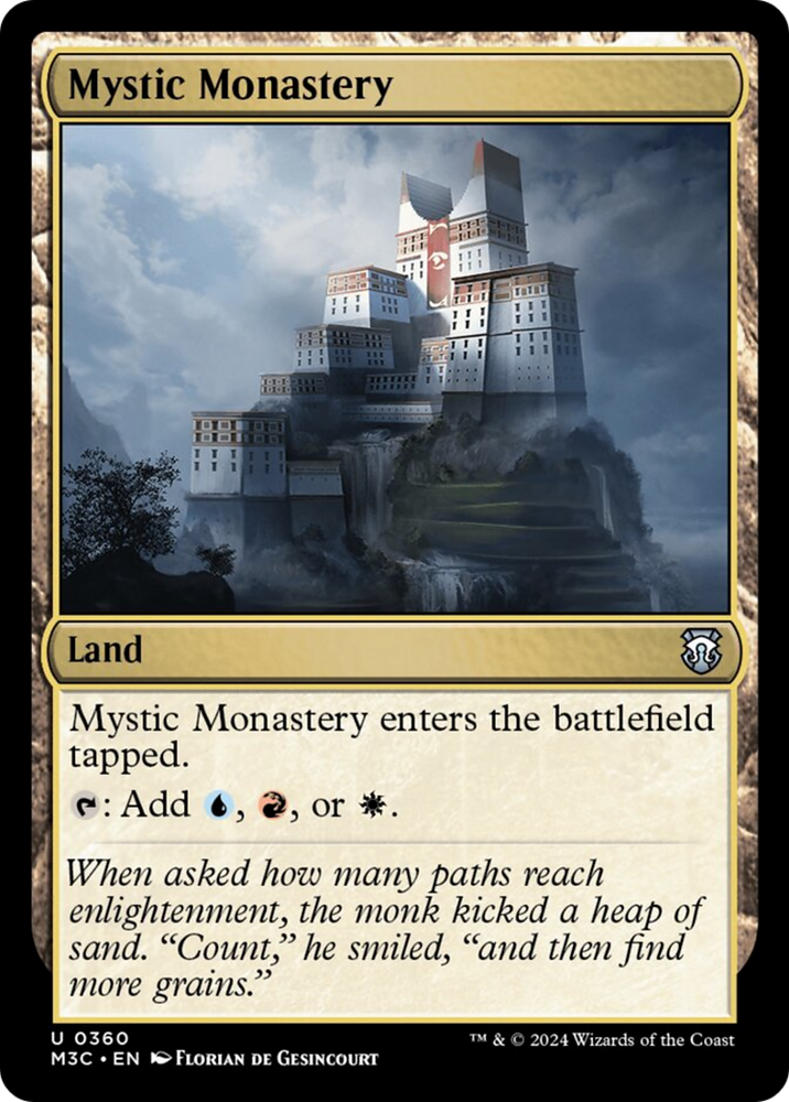 Mystic Monastery (Ripple Foil) [Modern Horizons 3 Commander]