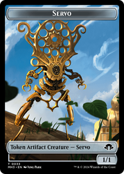 Illusion // Servo Double-Sided Token [Modern Horizons 3 Commander Tokens]