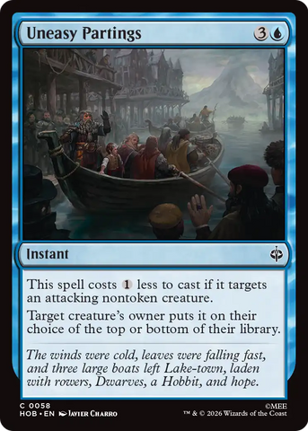 Uneasy Partings [The Hobbit]