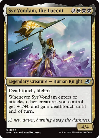 Syr Vondam, the Lucent [Edge of Eternities]