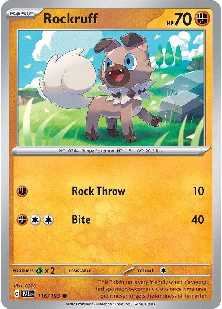 Rockruff (116/193) [Scarlet & Violet: Paldea Evolved]