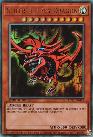 Slifer the Sky Dragon (25th Anniversary) [LC01-EN002] Ultra Rare