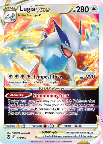 Lugia VSTAR (139/195) (Jumbo Card) [Sword & Shield: Silver Tempest]