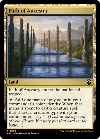 Path of Ancestry (Ripple Foil) [Modern Horizons 3 Commander]