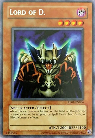 Lord of D. [RP01-EN086] Rare
