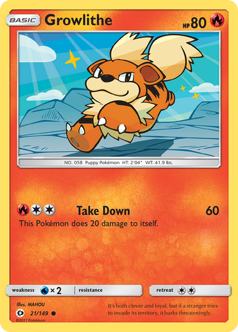 Growlithe (21/149) [Sun & Moon: Base Set]