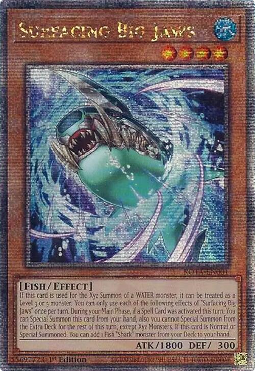 Surfacing Big Jaws (Quarter Century Secret Rare) [ROTA-EN001] Quarter Century Secret Rare