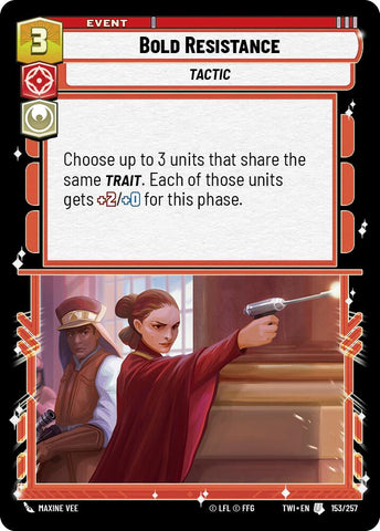 Bold Resistance (153/257) (153/257) [Twilight of the Republic]
