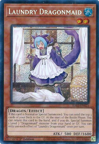 Laundry Dragonmaid (Secret Rare) [RA03-EN021] Secret Rare