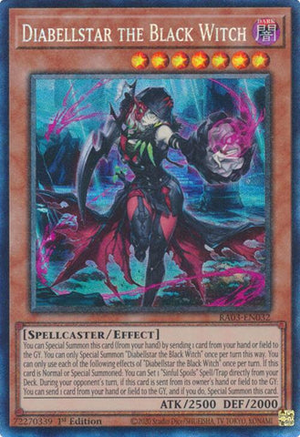 Diabellstar the Black Witch (CR) [RA03-EN032] Prismatic Collector's Rare