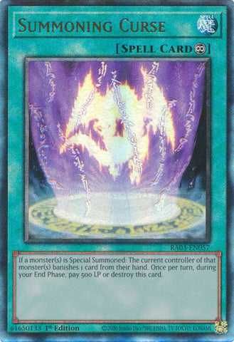 Summoning Curse (UTR) [RA03-EN057] Prismatic Ultimate Rare