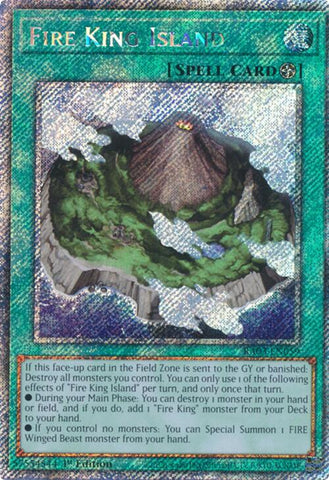 Fire King Island (Platinum Secret Rare) [RA03-EN059] Platinum Secret Rare