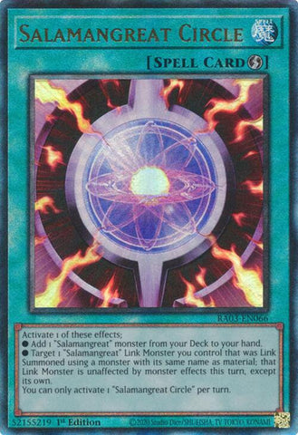 Salamangreat Circle (UTR) [RA03-EN066] Prismatic Ultimate Rare