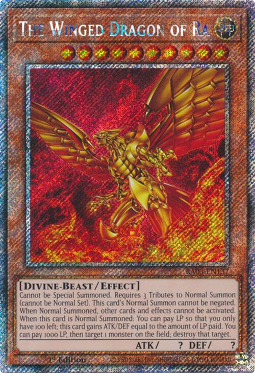 The Winged Dragon of Ra (Platinum Secret Rare) [RA03-EN137] Platinum Secret Rare