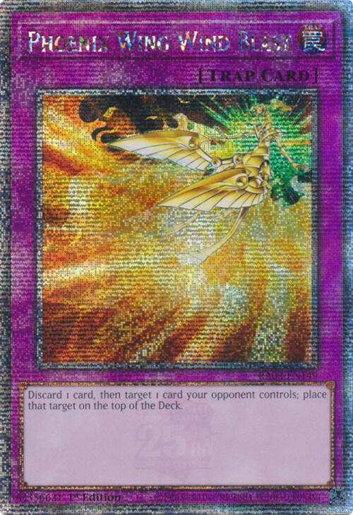 Phoenix Wing Wind Blast (Quarter Century Secret Rare) [RA03-EN149] Quarter Century Secret Rare