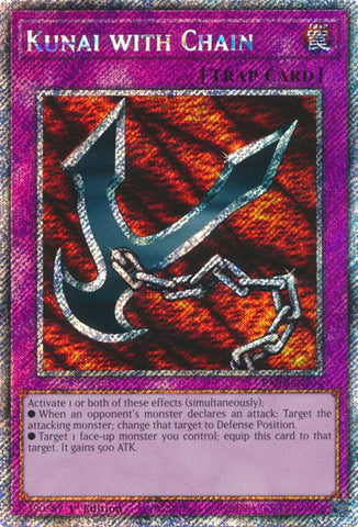 Kunai with Chain (Platinum Secret Rare) [RA03-EN204] Platinum Secret Rare