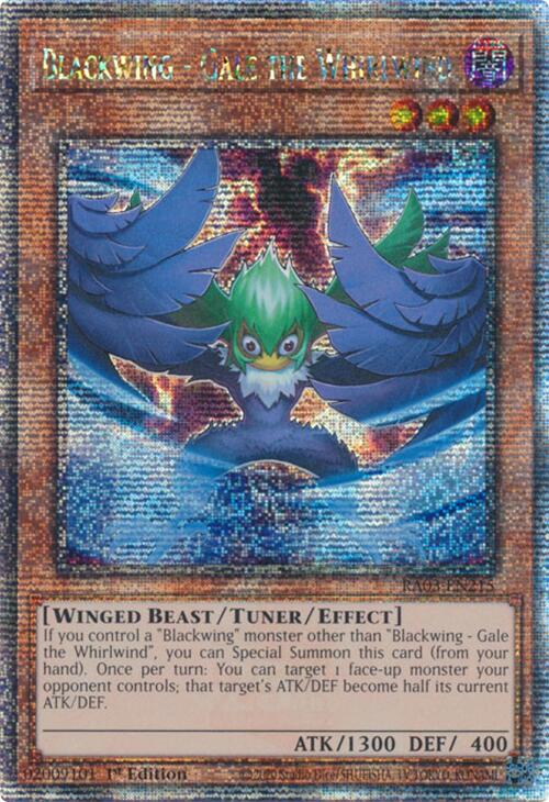 Blackwing - Gale the Whirlwind (Quarter Century Secret Rare) [RA03-EN215] Quarter Century Secret Rare