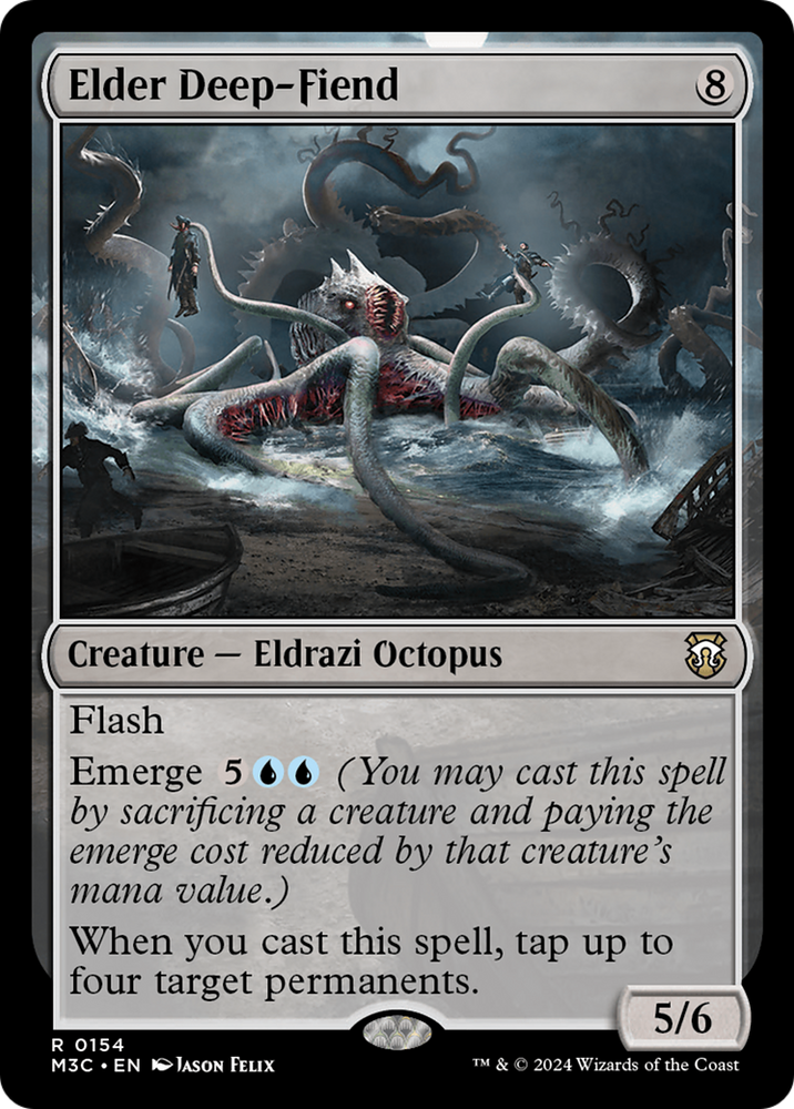 Elder Deep-Fiend (Ripple Foil) [Modern Horizons 3 Commander]