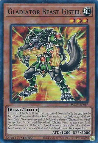 Gladiator Beast Gistel [SUDA-EN017] Super Rare