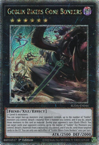 Goblin Bikers Gone Bonkers (Quarter Century Secret Rare) [SUDA-EN044] Quarter Century Secret Rare