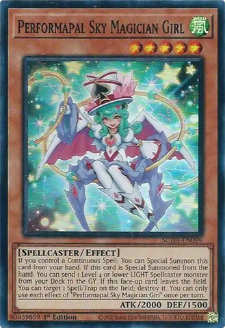 Performapal Sky Magician Girl [SUDA-EN099] Super Rare