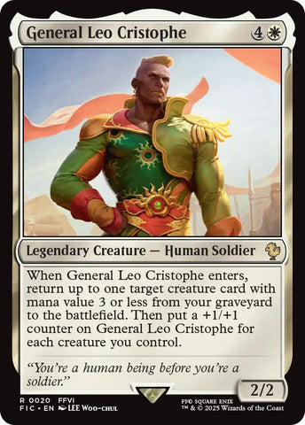 General Leo Cristophe (Surge Foil) [FINAL FANTASY Commander]