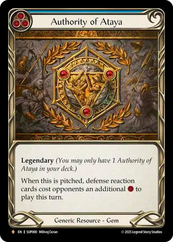 Authority of Ataya [SUP000] (Super Slam)  Rainbow Foil
