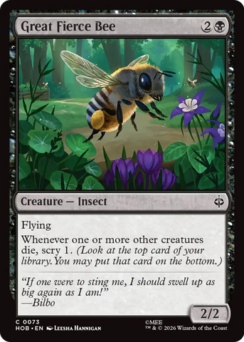 Great Fierce Bee [The Hobbit]