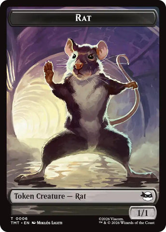 Rat // Food Double-Sided Token [Teenage Mutant Ninja Turtles Tokens]