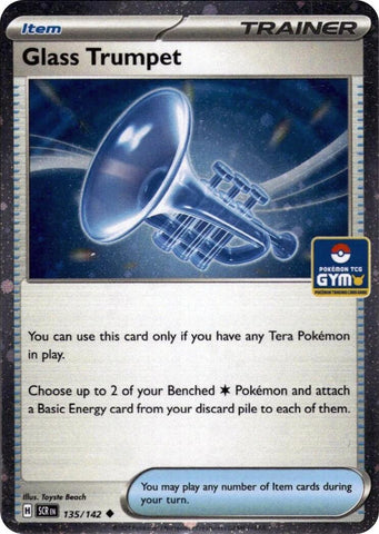 Glass Trumpet (135/142) (Gym Stamp Asia Exclusive) [Miscellaneous Cards]