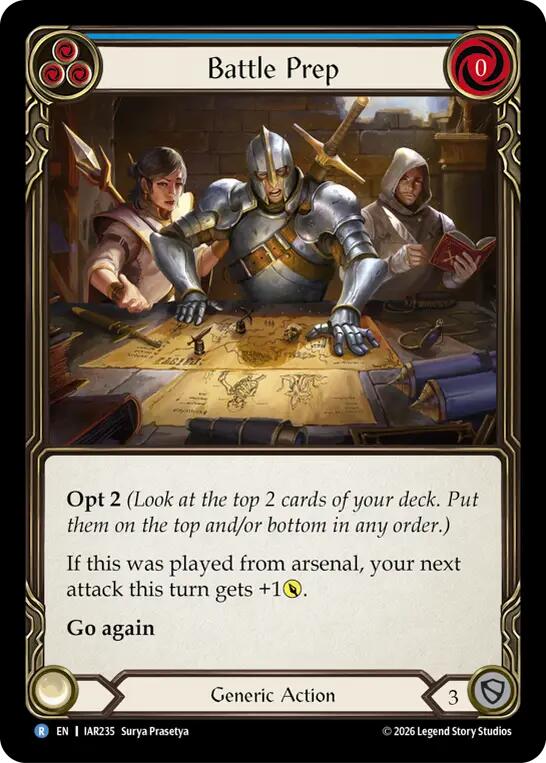 Battle Prep (Blue) [IAR235] (Usurp the Shadow Throne)