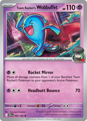 Team Rocket's Wobbuffet (082/182) (Deck Exclusive) [Scarlet & Violet: Destined Rivals]