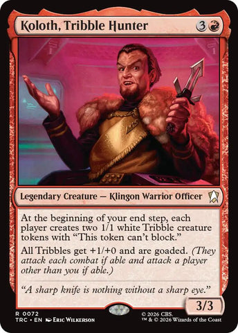 Koloth, Tribble Hunter (Surge Foil) [Star Trek Commander]