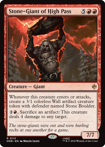 Stone-Giant of High Pass [The Hobbit]