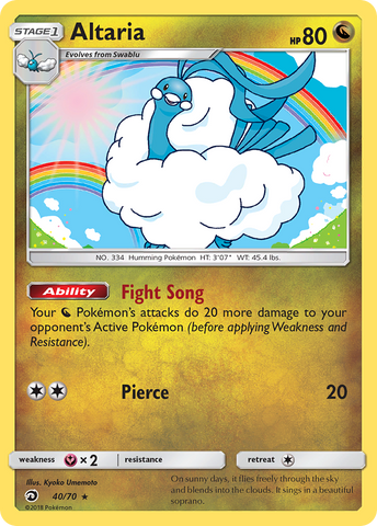 Altaria (40/70) [Sun & Moon: Dragon Majesty]