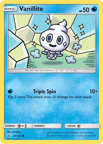 Vanillite (33/145) [Sun & Moon: Guardians Rising]