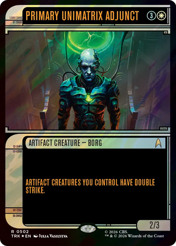 Primary Unimatrix Adjunct (Showcase) (Surge Foil) [Star Trek]