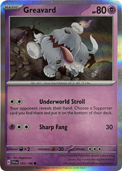 Greavard (105/198) (Mirage Holo) [Scarlet & Violet: Base Set]