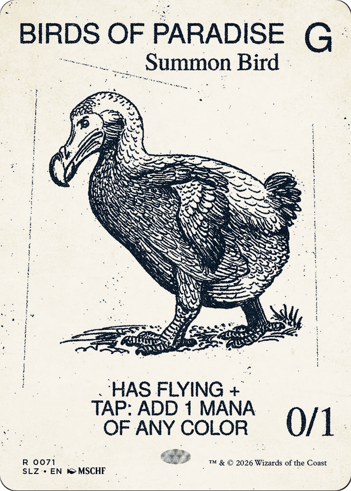 Birds of Paradise (0071) [Secret Lair x MSCHF: The Zeta Set]